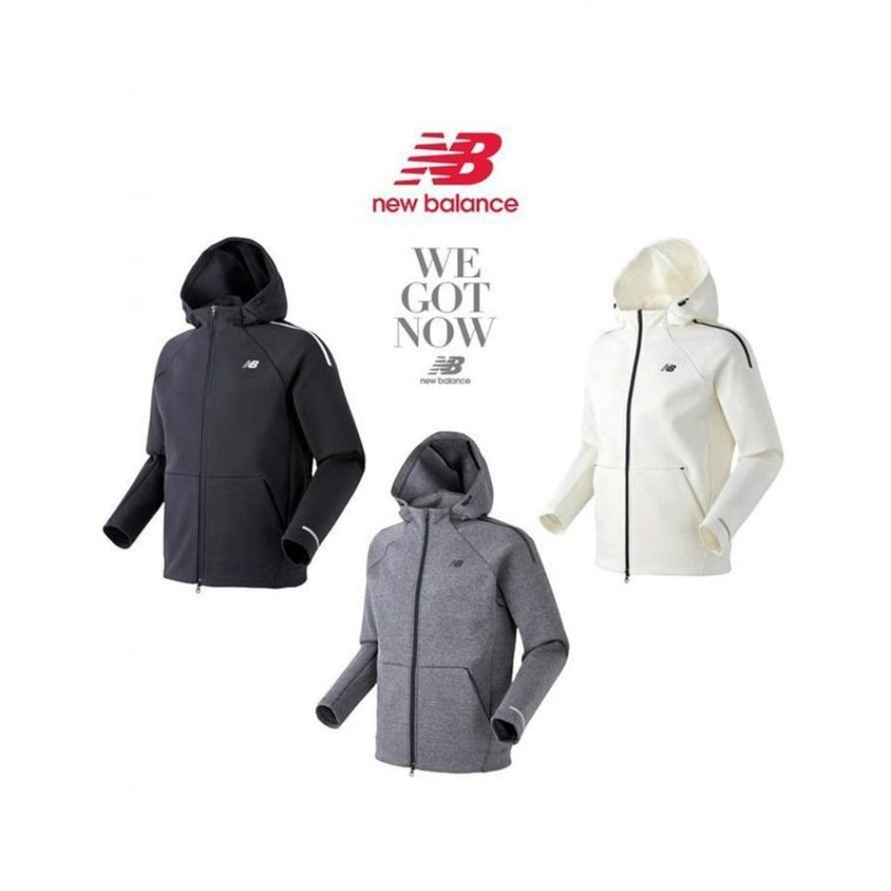 ニューバランス 男女共用 クッション地フードジップアップ NBMDA16003