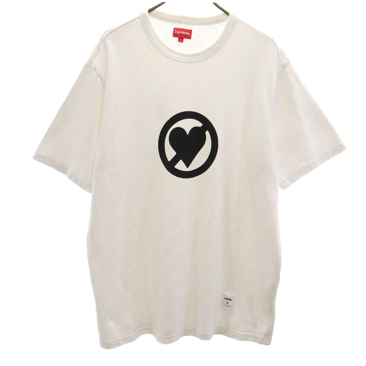 22FW No Love 半袖 Tシャツ L ホワイト メンズ 古着