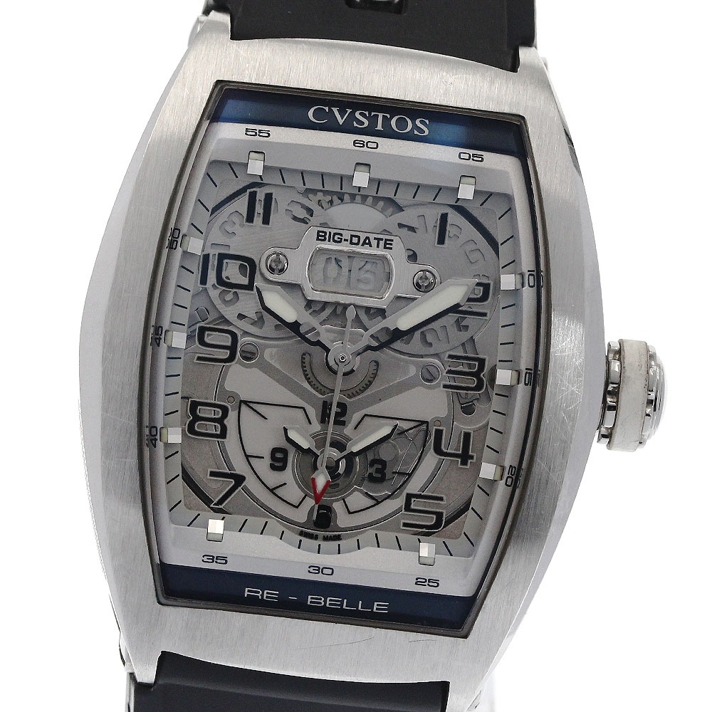 クストス CVSTOS リベル ツインタイム デイト 自動巻き メンズ _890293【中古】