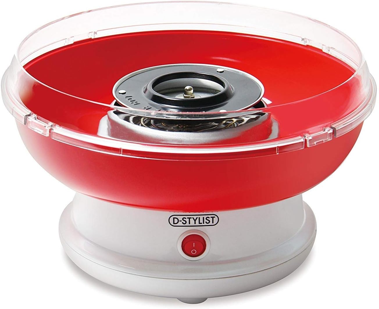 LITHON ライソン わたあめメーカー「スイートクラウド」 KDCC-001R わたあめ作り 簡単オリジナルわたあめ 子どもと一緒に楽しめる フード付 お手入れ簡単 飴で作れる おうちでお祭り気分