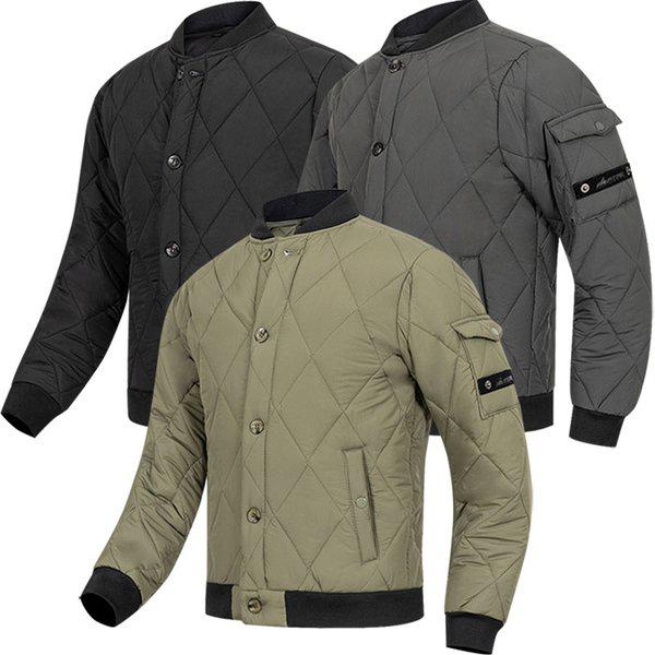 ダイヤモンドキルティングボタン航空パディング軽量ジャケットジャンパーキルティング野戦服