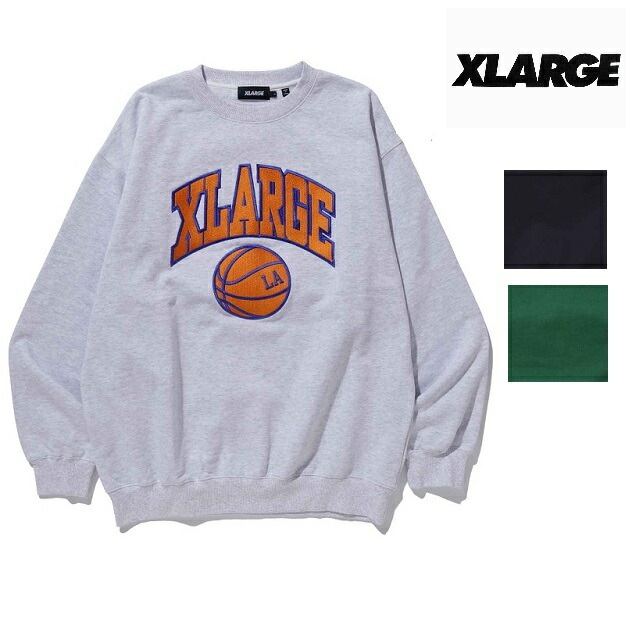 エクストララージ スウェット トレーナー XLARGE COLLEGE LOGO CREWNECK SWEAT クルーネック カレッジ ロゴ刺繍 トレーナー メンズ トップス 人気 おすすめ おしゃれ