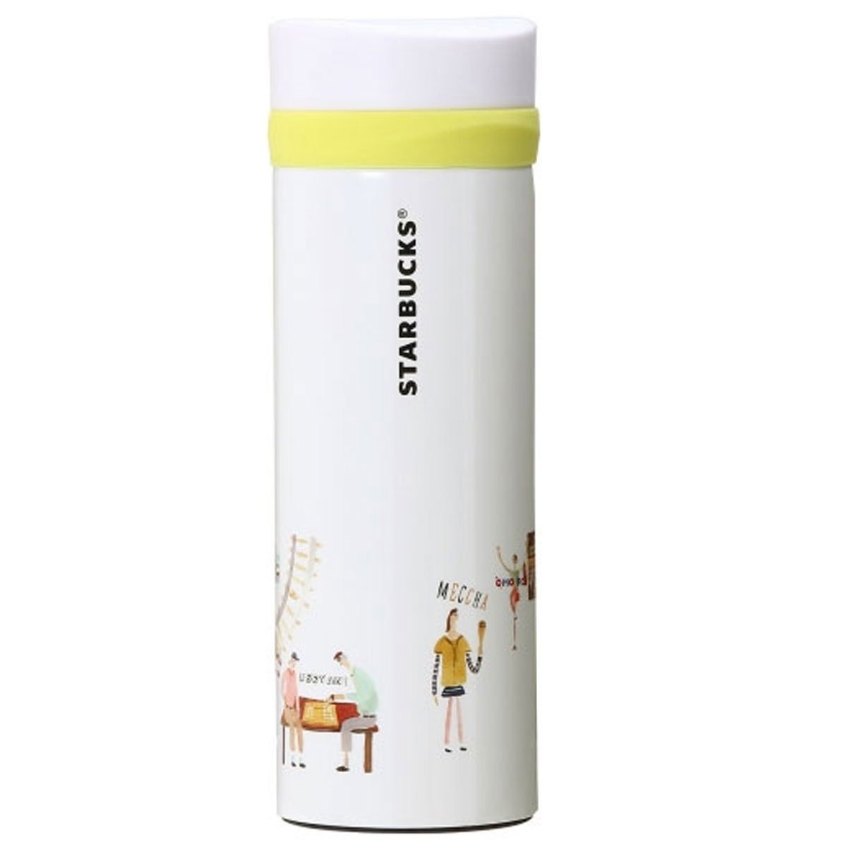 STARBUCKS スターバックス スタバ 日本限定 大阪限定 ステンレスボトル リニューアルデザイン たこ焼き 屋台 輪 円 丸 にぎやか 大阪 oosaka 地域限定 ご当地限定 イエロー 黄 タ
