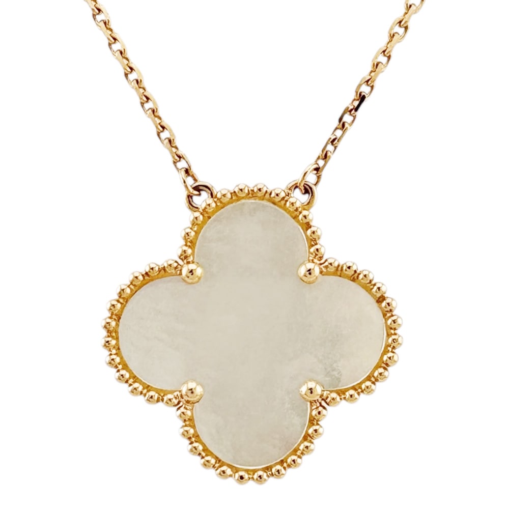 ヴァンクリーフ＆アーペル マジックアルハンブラ ネックレス 18金 K18ピンクゴールド マザーオブパール Van Cleef & Arpels 中古 美品