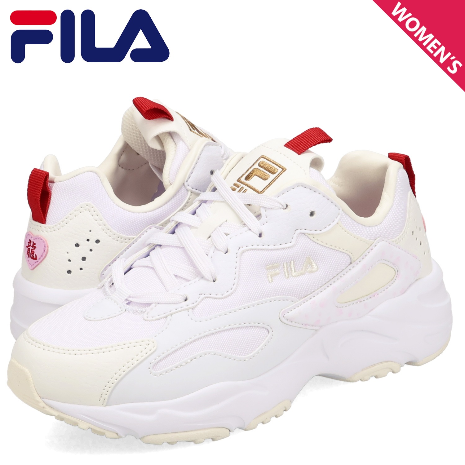 スニーカー レイトレイサー 24 レディース 厚底 ホワイト 白 WSS24024-155