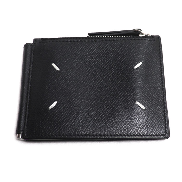 MAISON MARGIELA メゾンマルジェラ 4ステッチ マネークリップウォレット 二つ折り財布 ブラック SA1UI0018P4745T8013 メンズ 中古