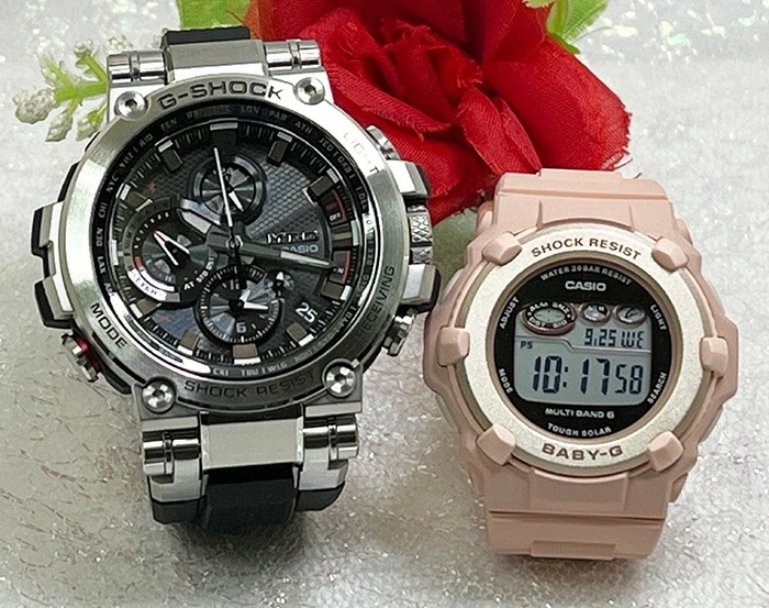 大人達のGショックペアウオッチ G-SHOCK BABY-G ペア腕時計 カシオ 2本セット gショック ソーラー MTG-B1000-1AJF BGR-3003NC-4JF ラッピング無料あす楽対応