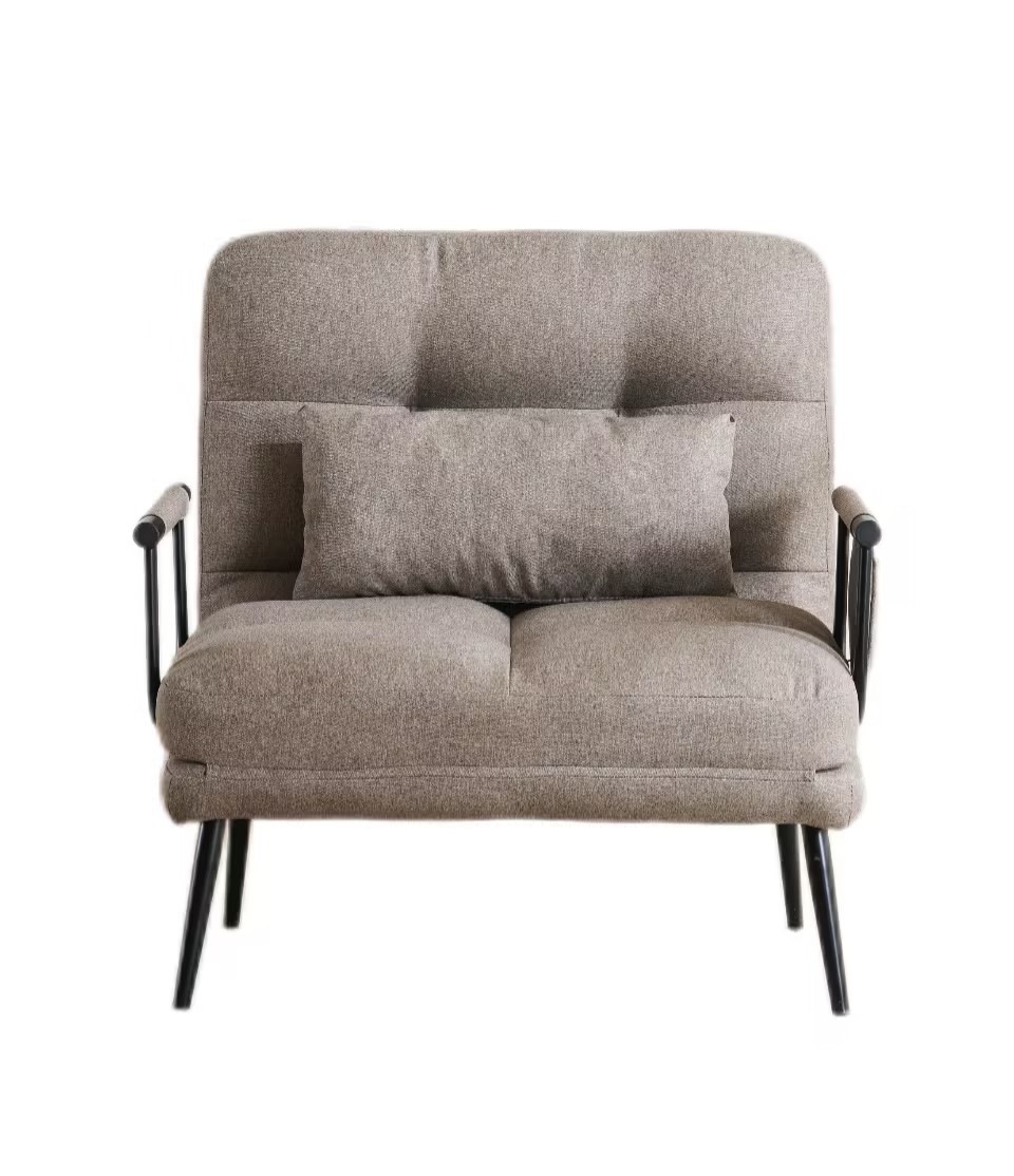 【国内発送&送·料·無·料】1641ソファベッド 3WAY ファブリック生地 カウチソファー 肘付き 一人掛け カウチ リクライニング 一人暮らし 組立品