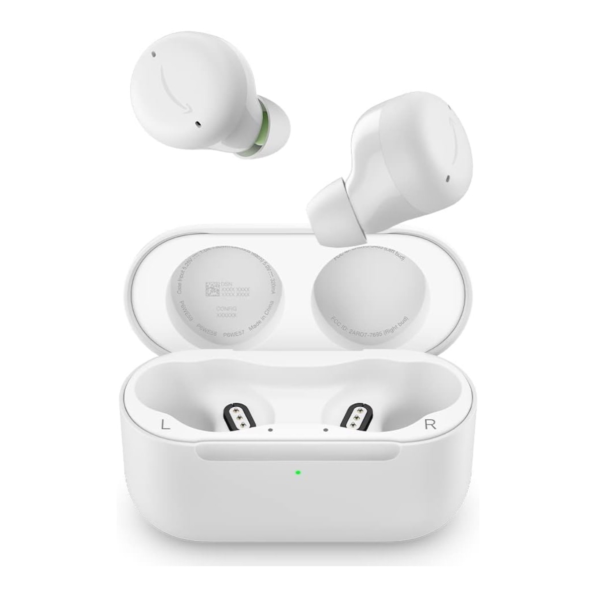 メガ割 echo buds エコーバッズ 第2世代 ワイヤレスイヤホン グレーシャホワイト ノイズキャンセリング Alexa搭載