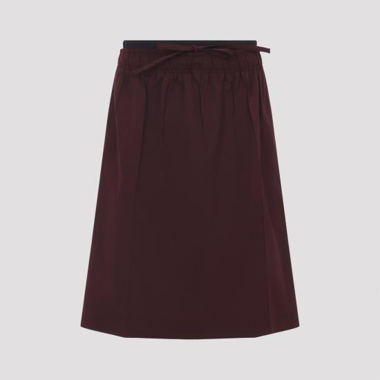 PRADA Women Mid Skirts P197ZSOOO 187P F0403 GRANATO