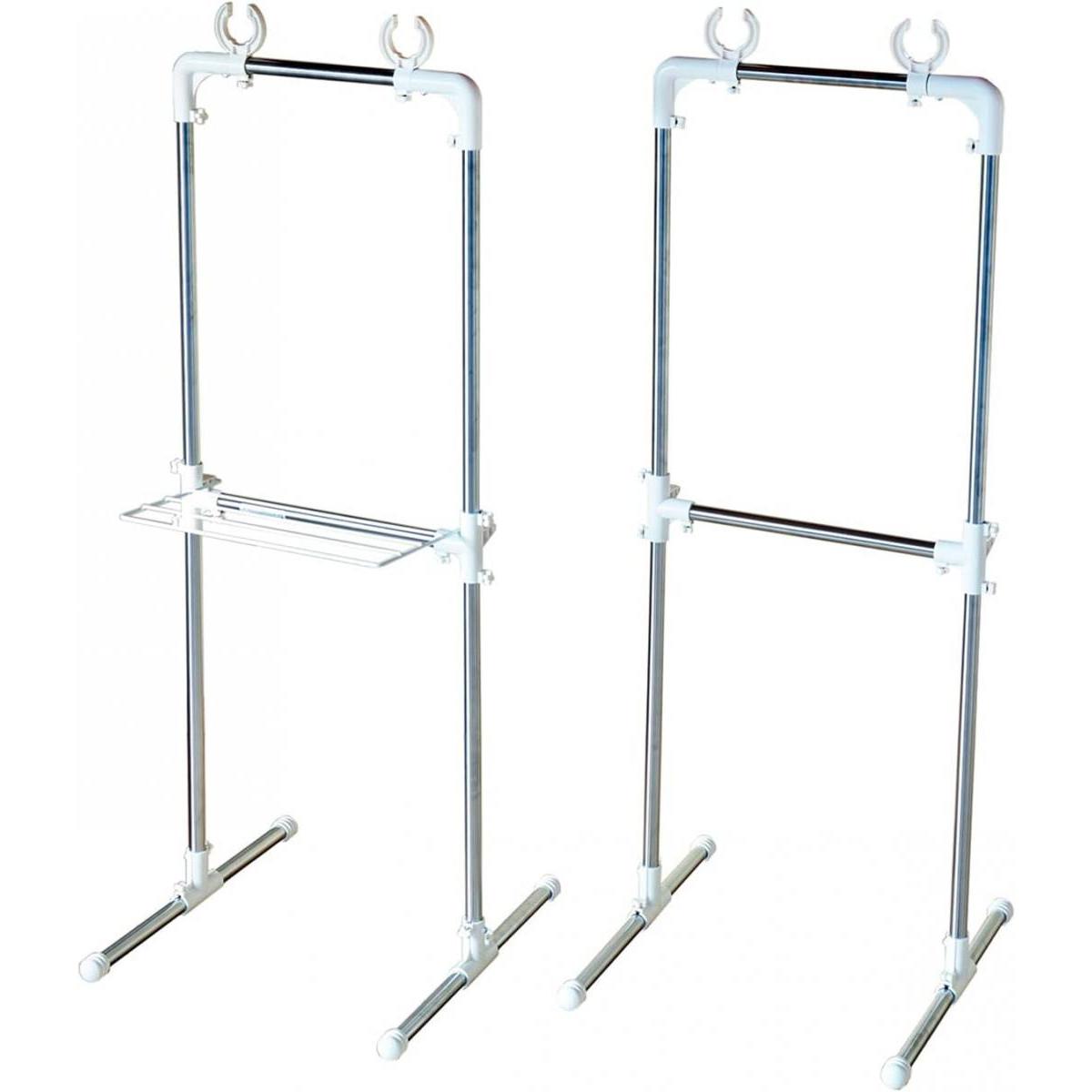 平安伸銅 ベランダ用物干し台 ステンレス MC-60 幅50cm×奥行52cm×高さ127cm 耐荷重22kg