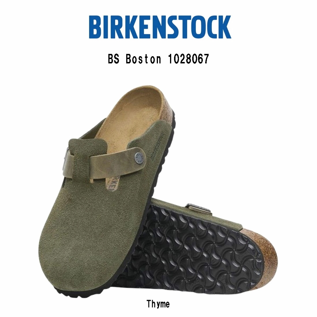 BIRKENSTOCK ボストン クロッグ サンダル レザー レギュラー グリーン ユニセックス メンズ レディース ビルケン Boston 1028067