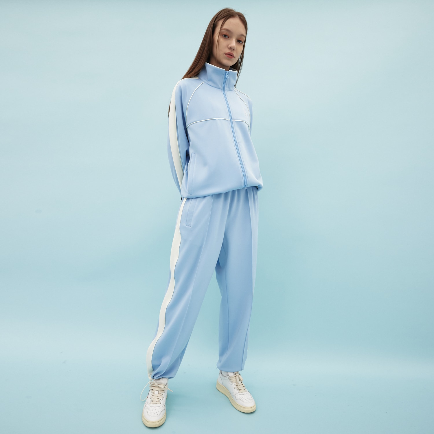 Piping track pants SKYBLUE