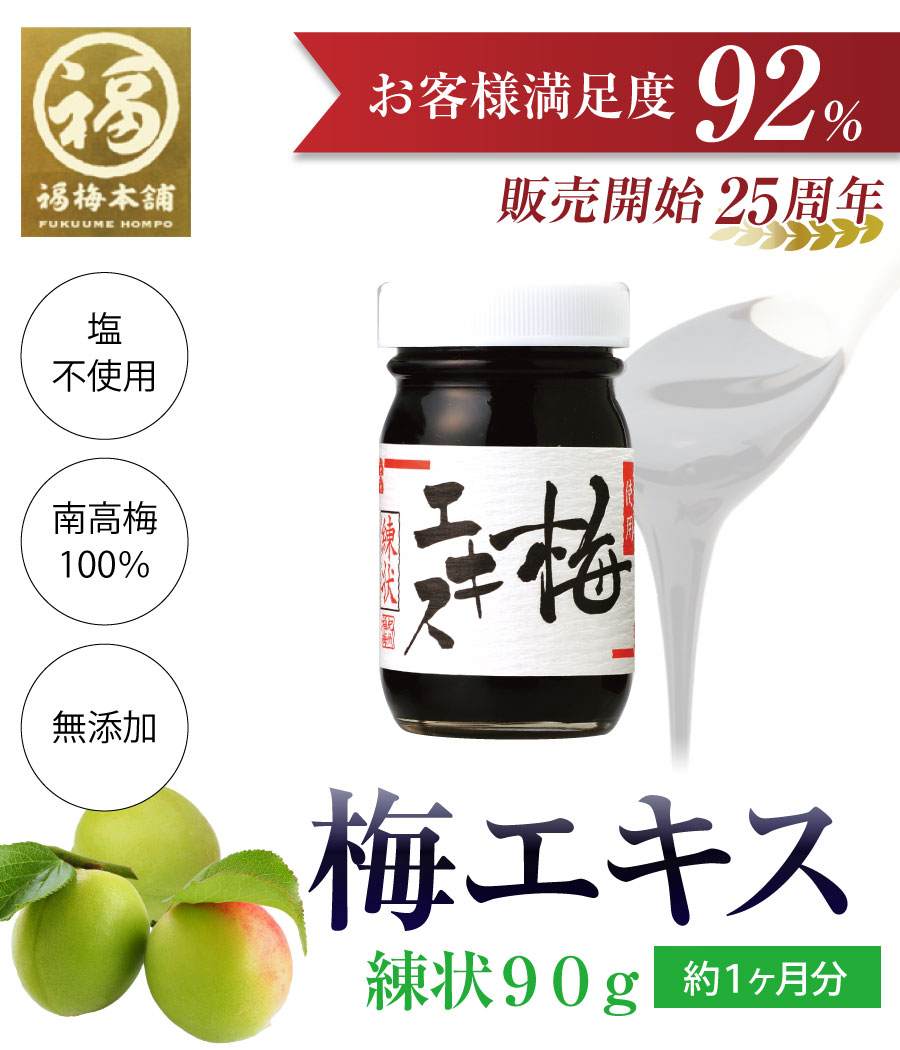 梅肉エキス 南高梅干し 和歌山 クエン酸 梅エキス 練状 90g