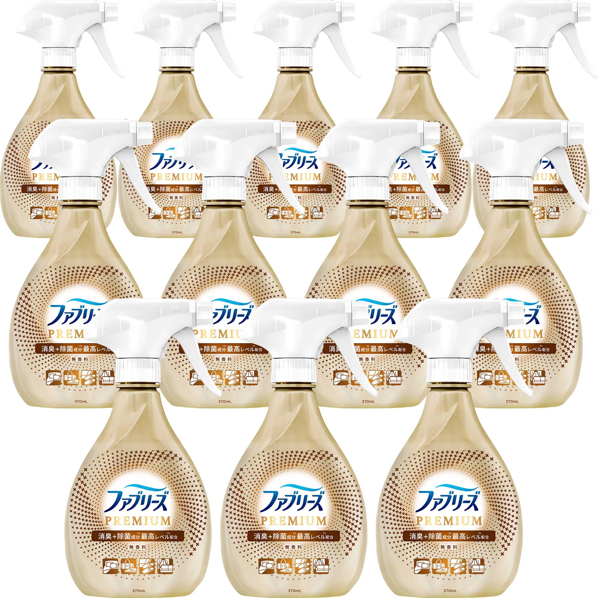 [ケース販売] ファブリーズ 消臭スプレー 布用 PREMIUM 無香料 本体 370mL×12本