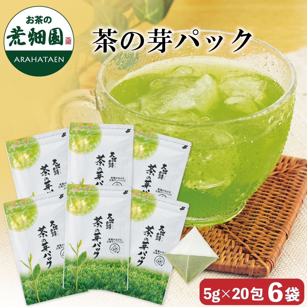 茶の芽パック (5g20ヶ入) 　6袋 ティーバッグ ティーパック お茶 緑茶 深蒸し茶 静岡茶