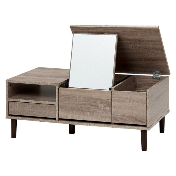 ドレッサー RD-1126GY コスメテーブル チャコールグレー メーカー直送