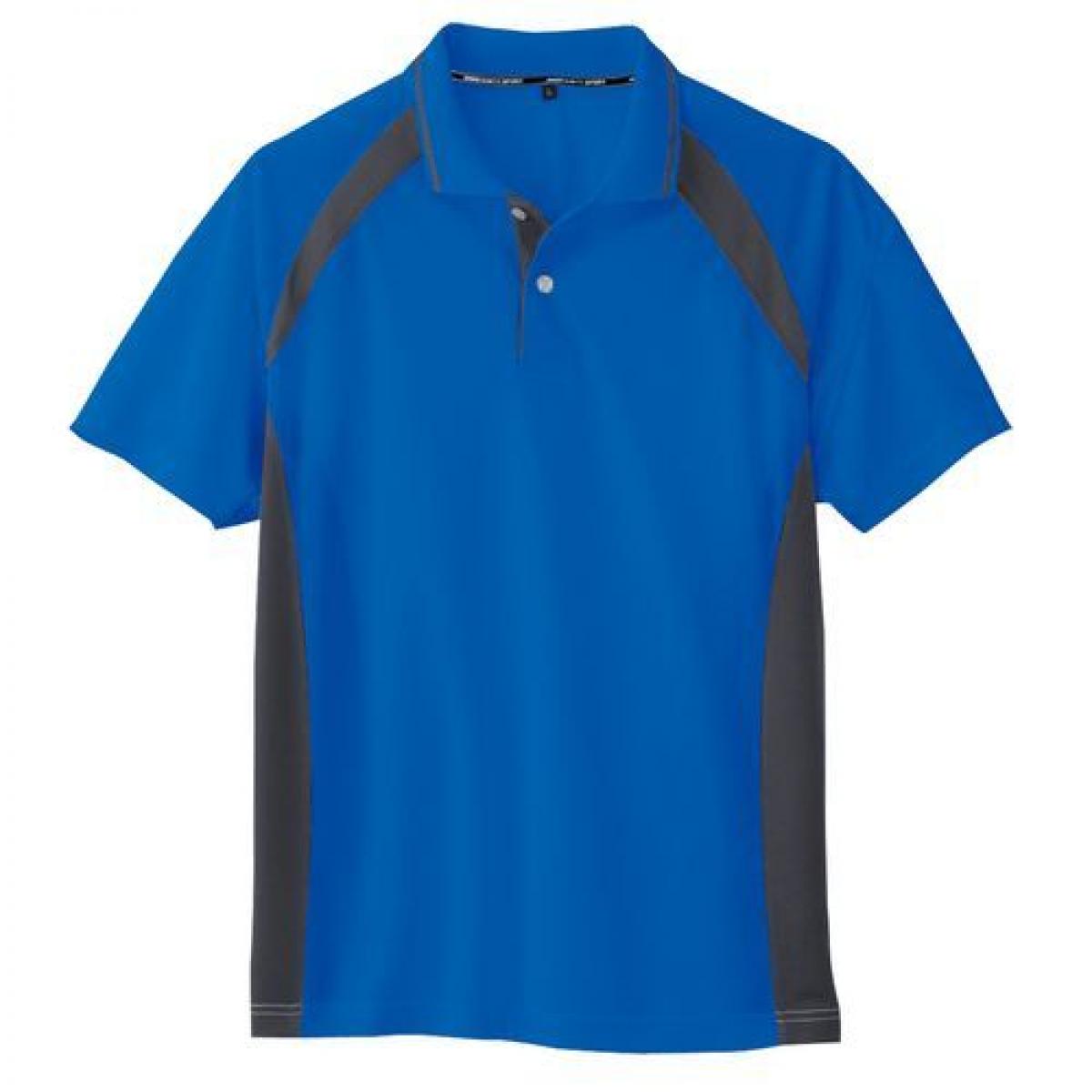 コーコス信岡 AS-1627 半袖ポロシャツ M ブルー 当店は最高な サービスを提供します 格安店 吸汗速乾