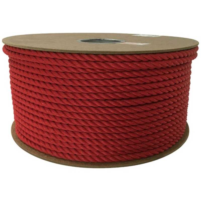 ユタカメイク　ユタカ ポリエチレンロープドラム巻 9mm×150m レッド　PRE-51