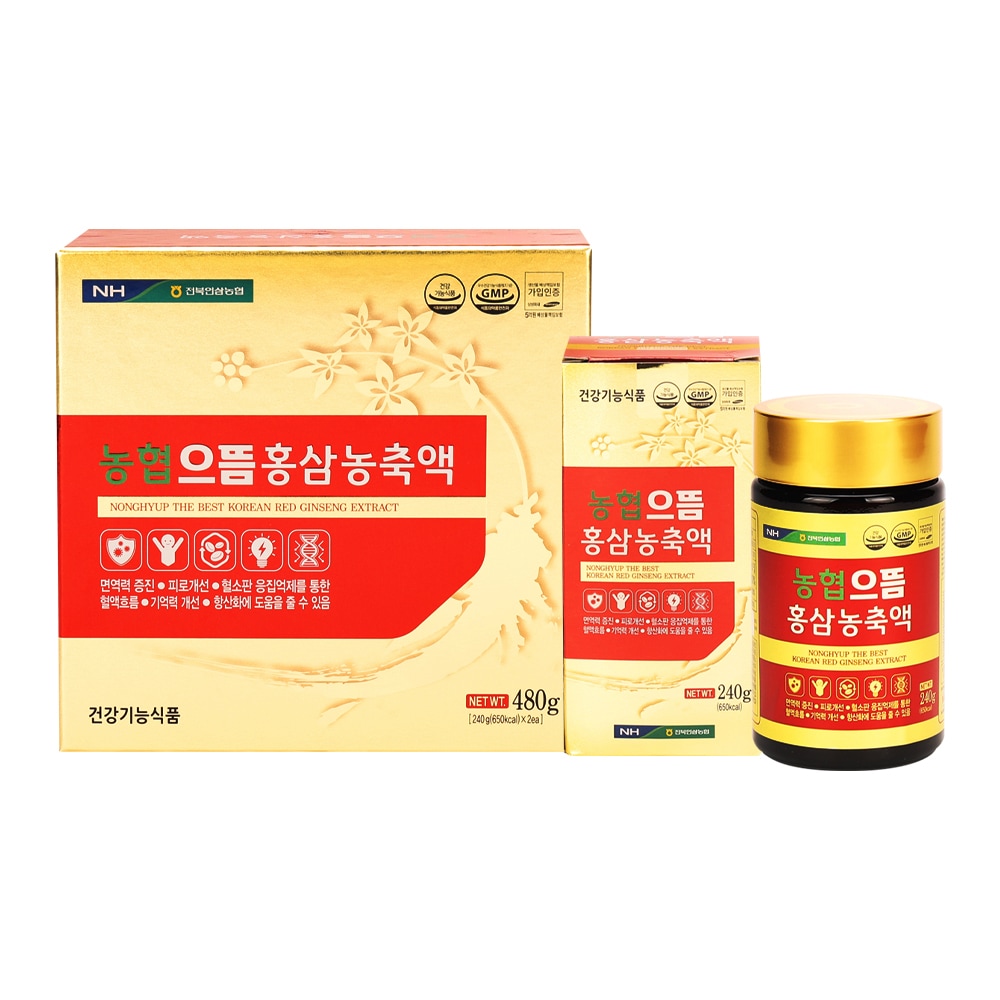 [韓国健康補助食品]農協最上紅参濃縮液480g/健康サプリメント/免疫/高麗人参