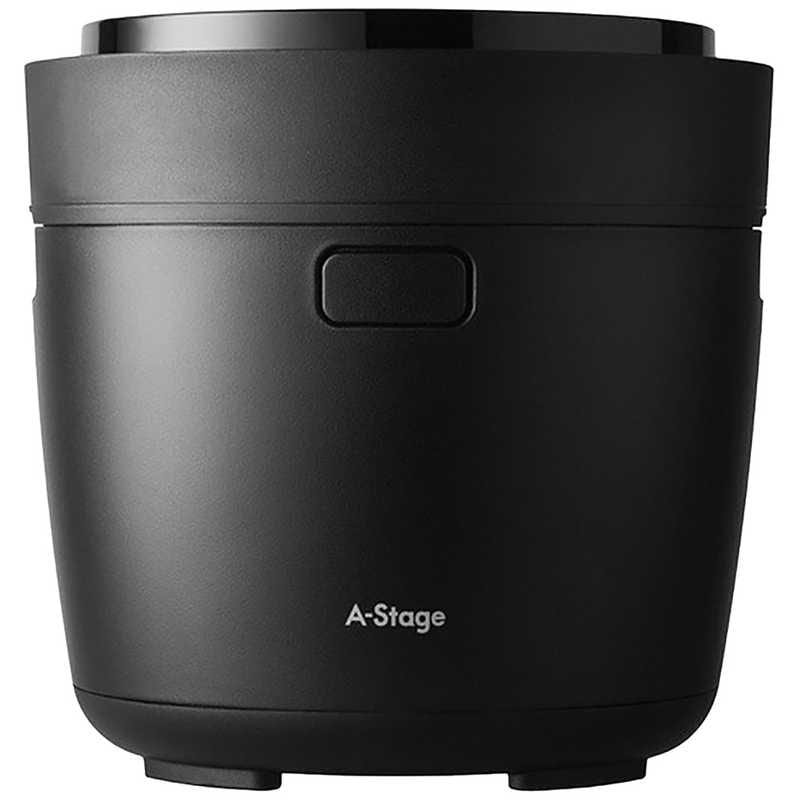 A-STAGE　炊飯器 3合 マルチライスポット ブラック　RC-A30BK