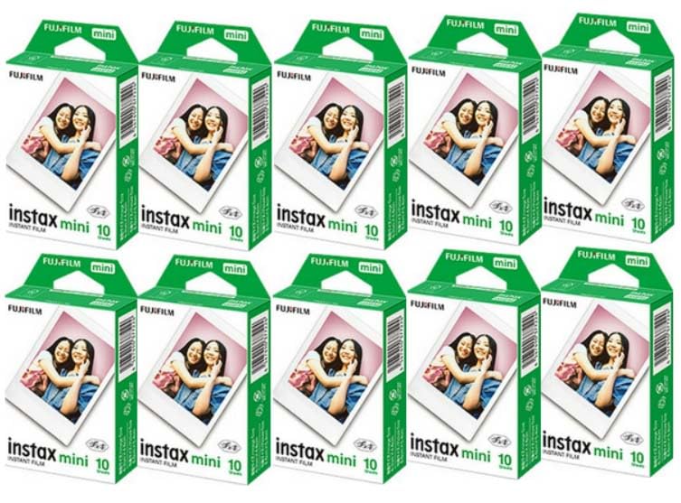 富士フイルム チェキ インスタントカラーフィルム instax mini 1パック×10(100枚分)