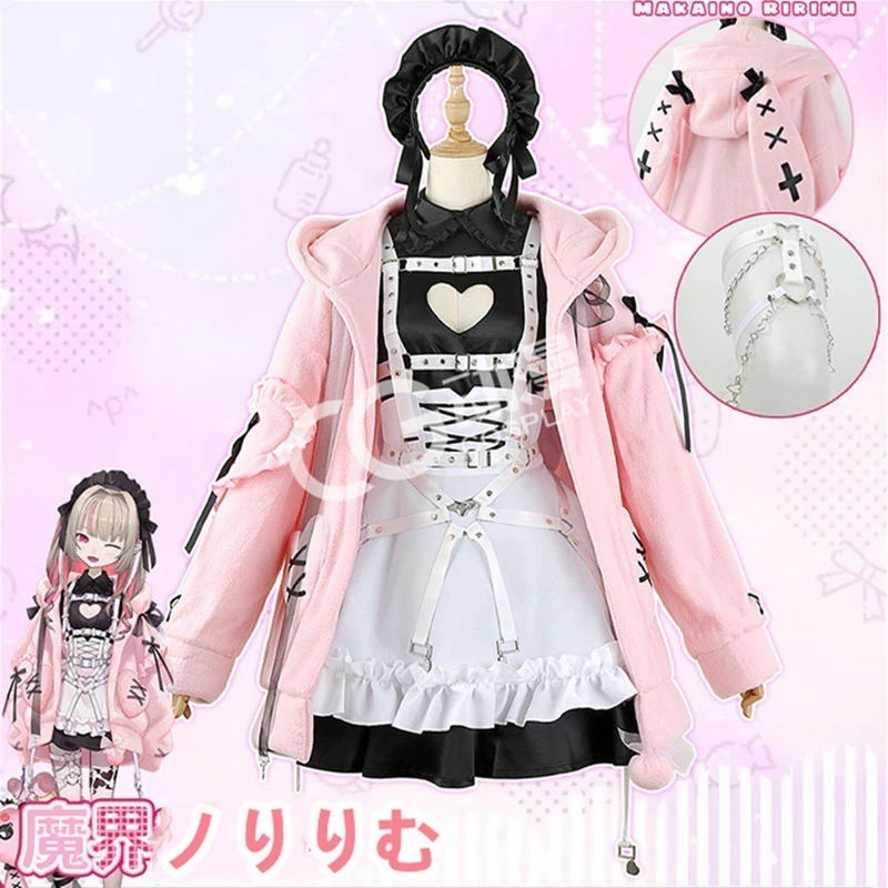 「にじさんじ」 魔界ノりりむ VTuber コスプレ にじさんじ りりむちゃん Ririmu セットアップ YouTuber バーチャルライバ VTB Virtual YouTuber