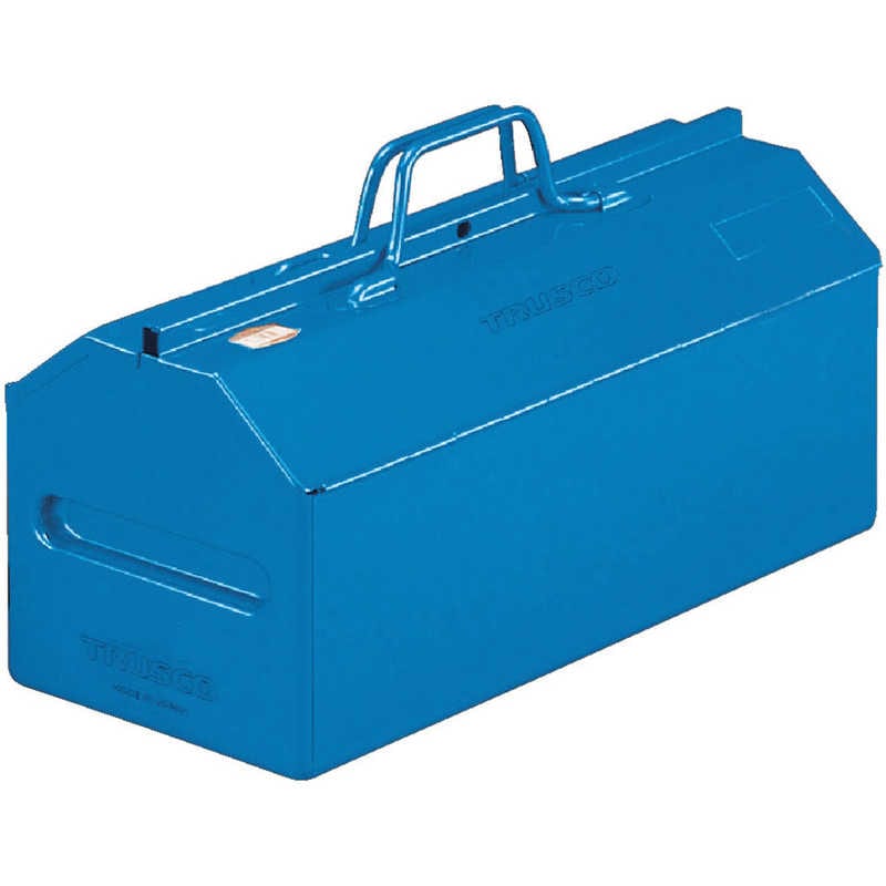 トラスコ中山　山型中皿付工具箱 461X201X261 ブルー　L450B