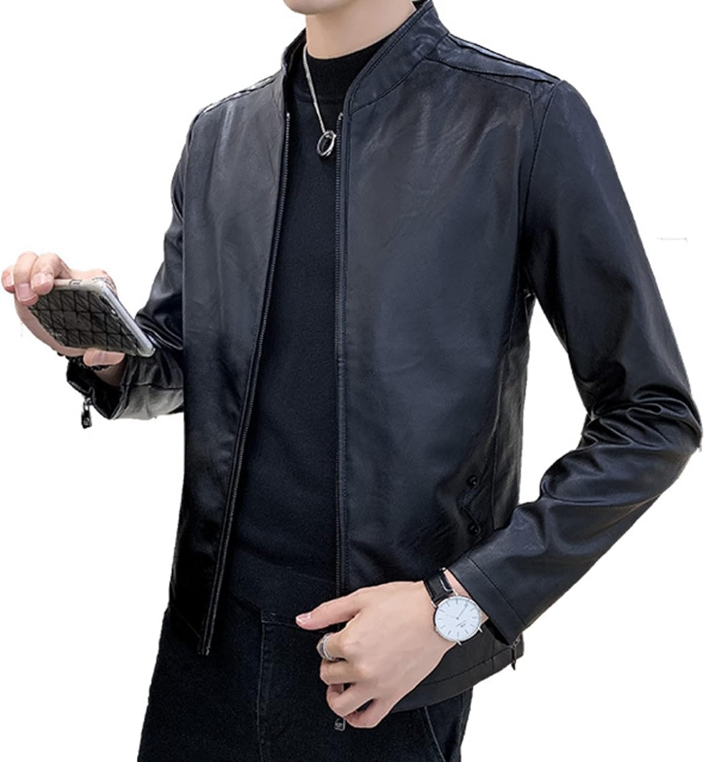 メンズ 革ジャン PUレザージャケット ライダースジャケット カジュアル 防風 保温性 春秋冬 ジップアップ ブルゾン ショート丈 アウター シンプル 大きいサイズ アウトドア サイクリング バイク用