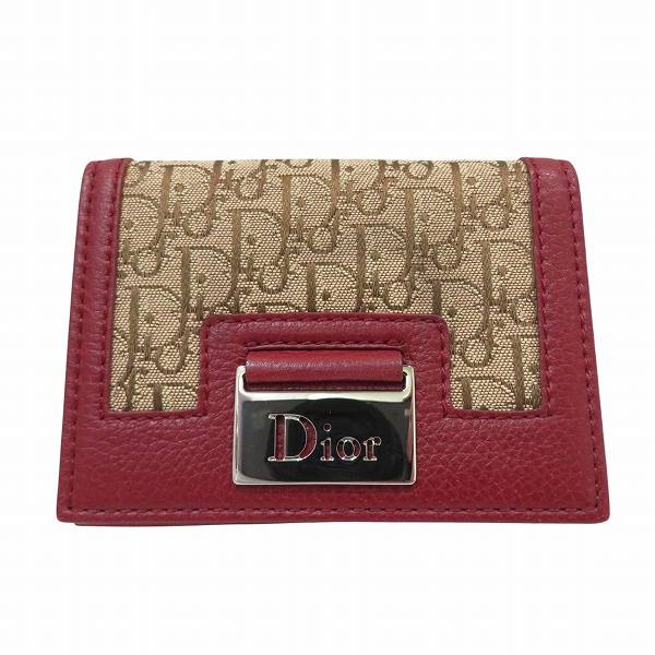 ディオール トロッター柄 ブランド小物 名刺入れ ユニセックス【中古】