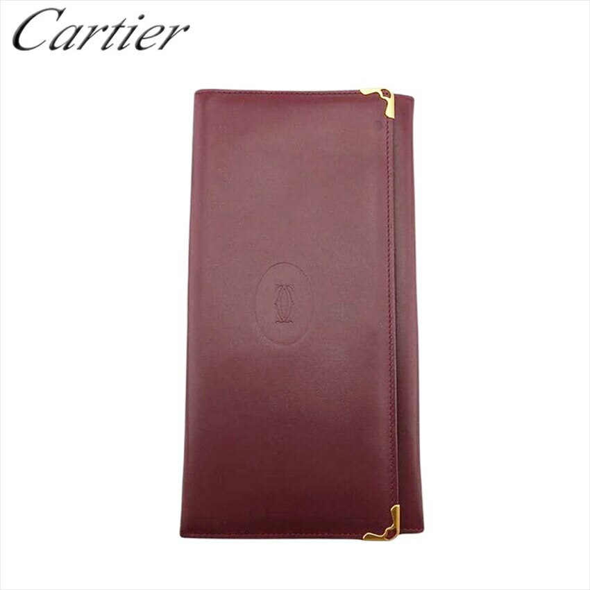 長財布 ファスナー付き 長財布 マストライン レディース メンズ マストライン ボルドー ゴールド 中古 23,053円