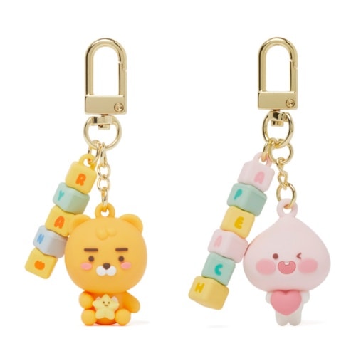 キューブ フィギュア キーホルダー_リトルアピーチ リトルライアン