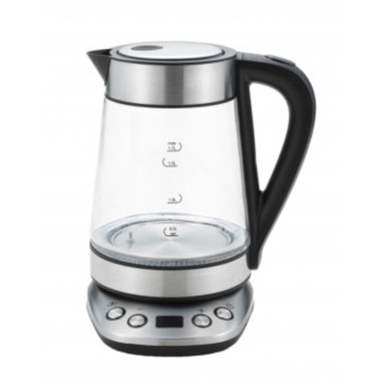 SUSTIA温度調整ガラス電気ケトル1.7L SUS-02