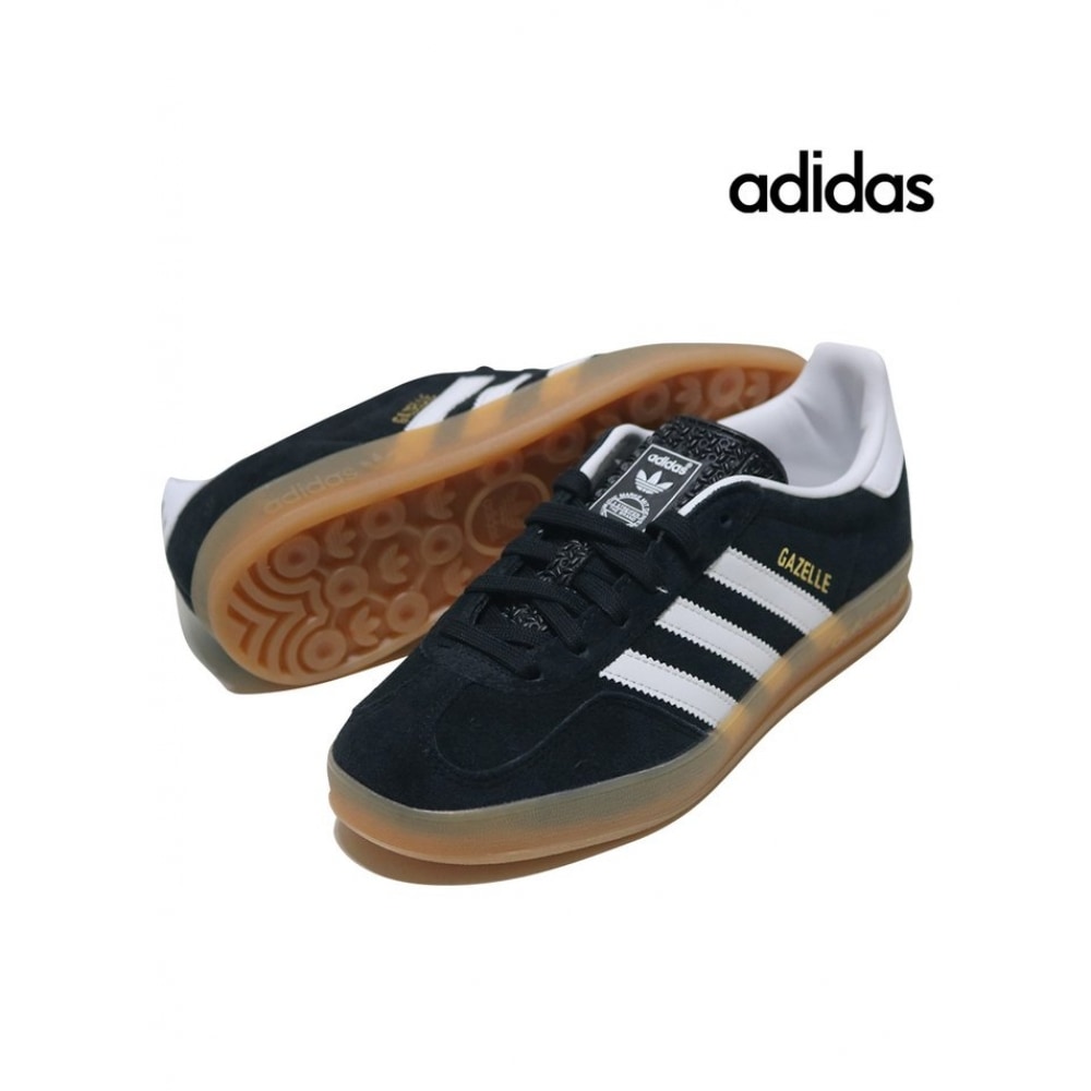 アディダスガゼルインドアスニーカーブラック JI2060