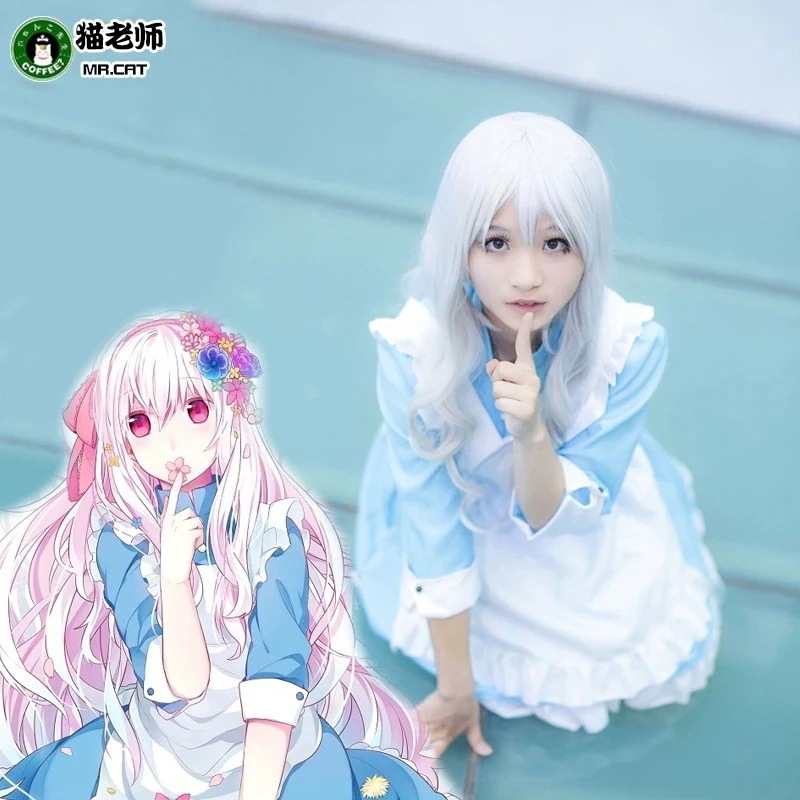 先生猫アニメ周辺 陽炎 サクラジャスミン メイド服 コスプレ衣装 メイド服 メイド