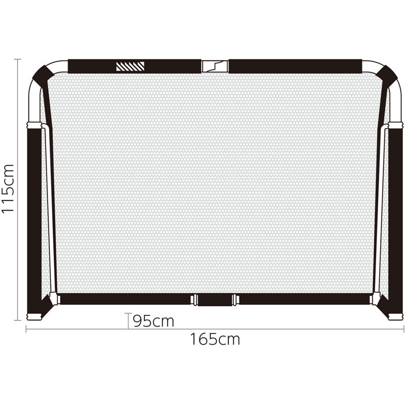 footballgear フットボールギア クレイジーゴールラージ165×115 サッカー ゴール mgx1611-wht