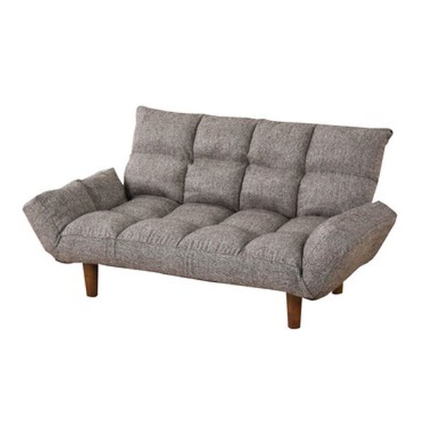 マイナ 折りたたみカウチソファ ブラウン W115×D55-67×H59/50×SH26/14 LSS-19BR