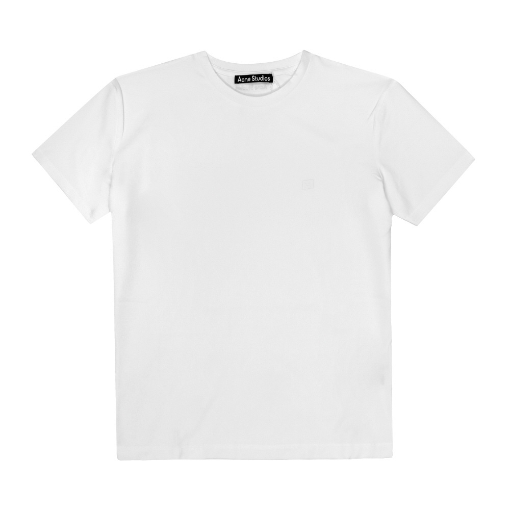 アクネ ストゥディオ CL0309 OPTIC WHITE (183) フェイス ロゴ パッチ 半袖Tシャツ