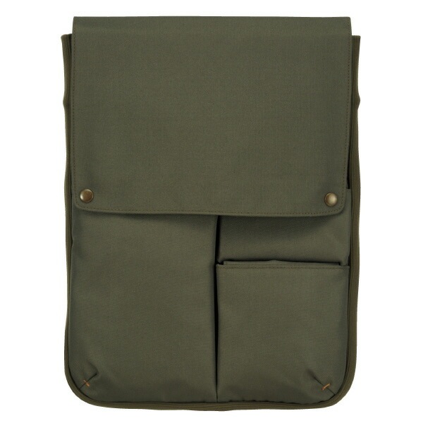 （まとめ買い）BIZRACK バッグインバッグ 13.3インチノートPC収容 タテ グリーン カハ-BRB135DG [x3]