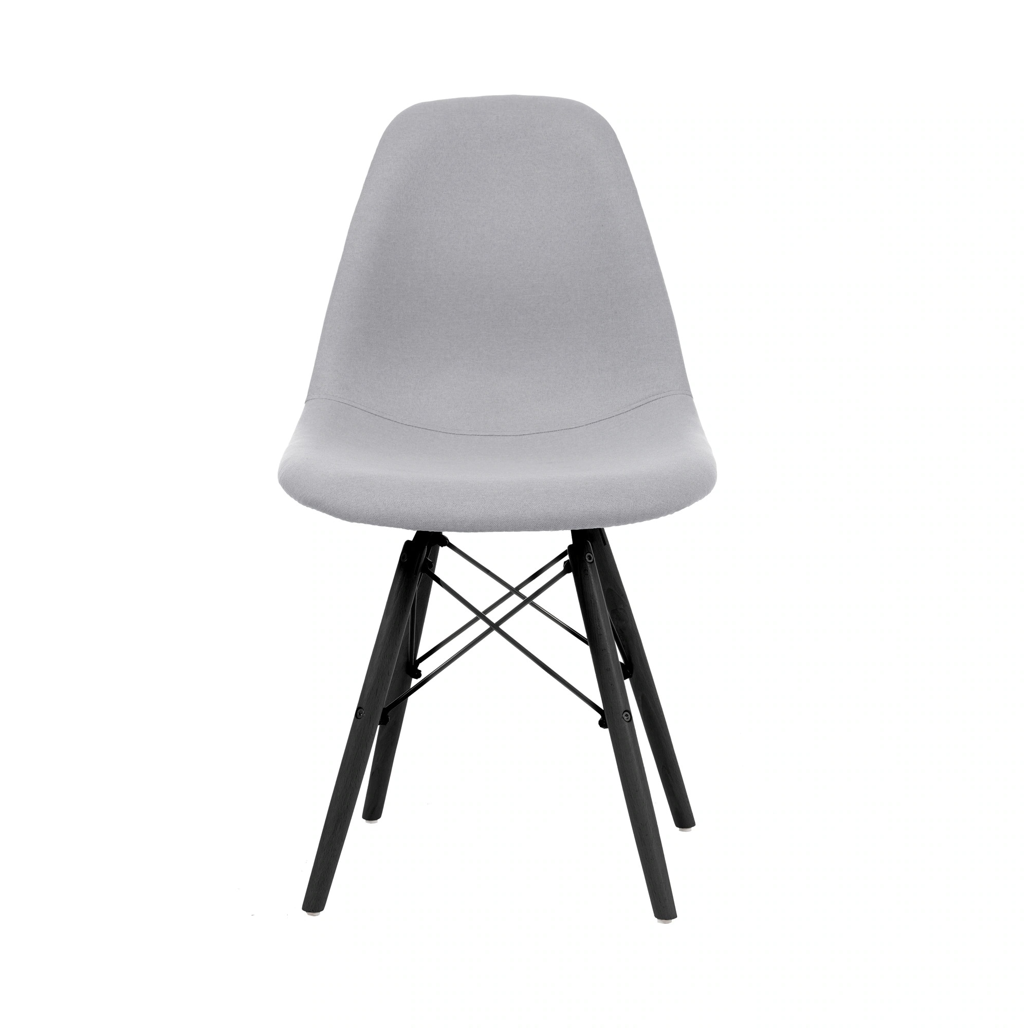 【国内発送Ｍ】202【ライトグレー座面＆ダークブラウン脚】【ファブリック】イームズチェア リプロダクト ダイニングチェア ダイニングチェアー イームズチェア DSW eames イームズ チェアー D