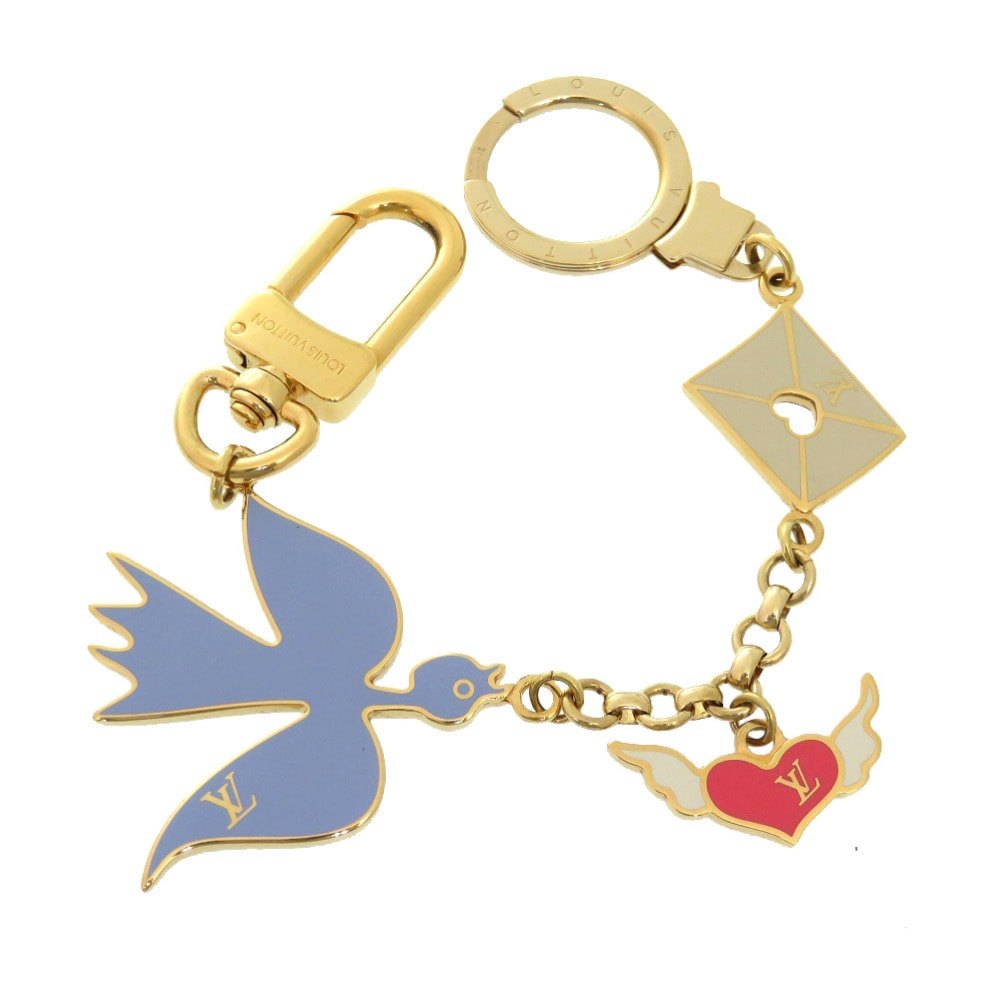 美品 ポルトクレ シェンヌ メサジェ M66262 キーホルダー メタル/メタル LV 2253【中古】 レディース