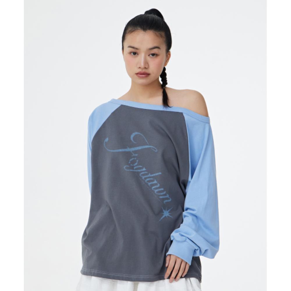 fogdawn Stardust Raglan Long Sleeve sky blue DA25SLS006S