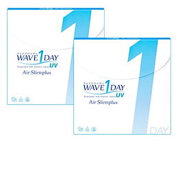 \1800円←10%OFFクーポン適用後/19日10時まで★【送料無料】WAVEワンデー UV エアスリム plus×2箱セット/ウェイブ/コンタクトレンズ通販の専門店