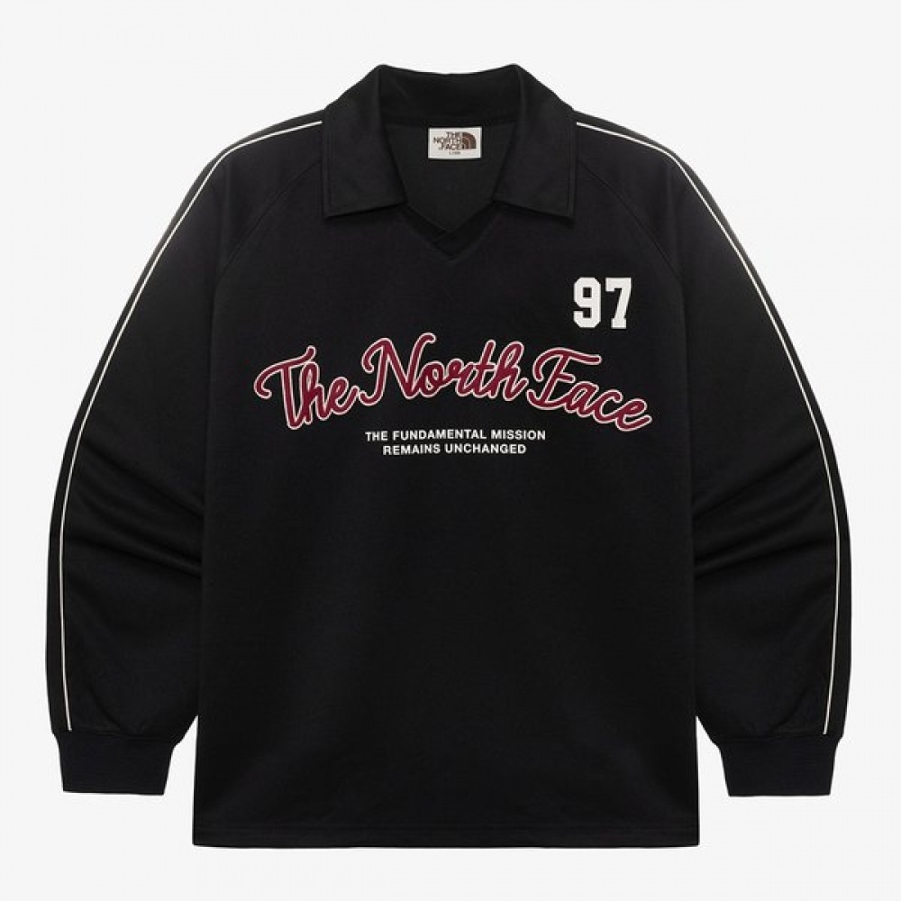 ノースフェイス ホワイトラベル TNF クルーカラー 長袖T BLACK NT7TR04J