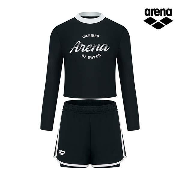 ユースフル子供用ラッシュガードセットA5BG1GS81BLK