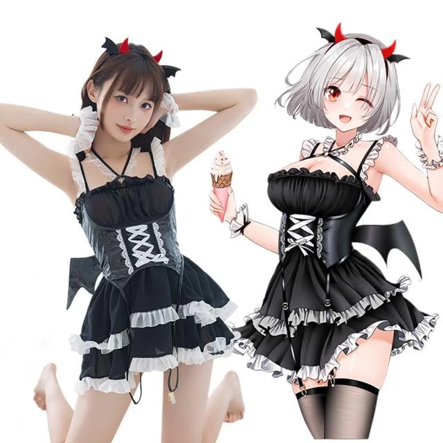 コスプレ セクシー メイド メイド服 貧乳 過激 エッチ な えろい 可愛い ワンピース 調教 誘惑 過激 小悪魔 ベビードール ランジェリー ロリータ ハロウィン 仮装 衣装 レディース ブラック