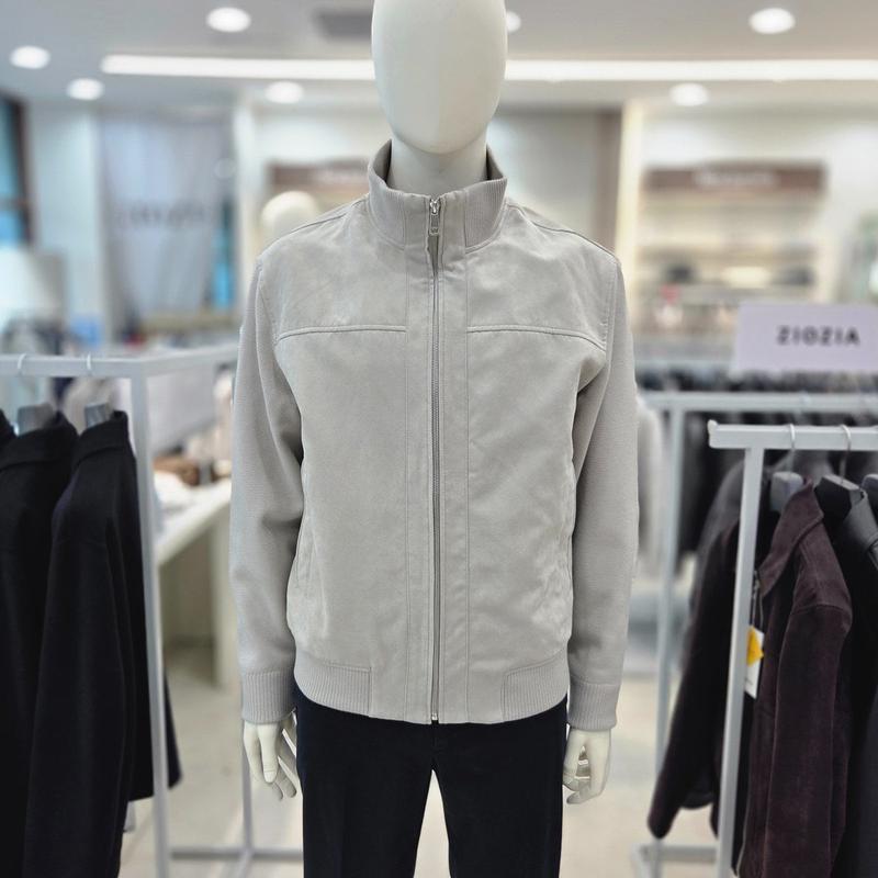 スエードジャンパーAAG1JJ1101ベージュ/グレー