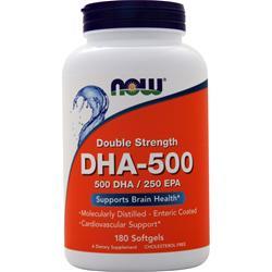 NOW DHA(ドコサヘキサエン酸)500 180ソフトジェルカプセル