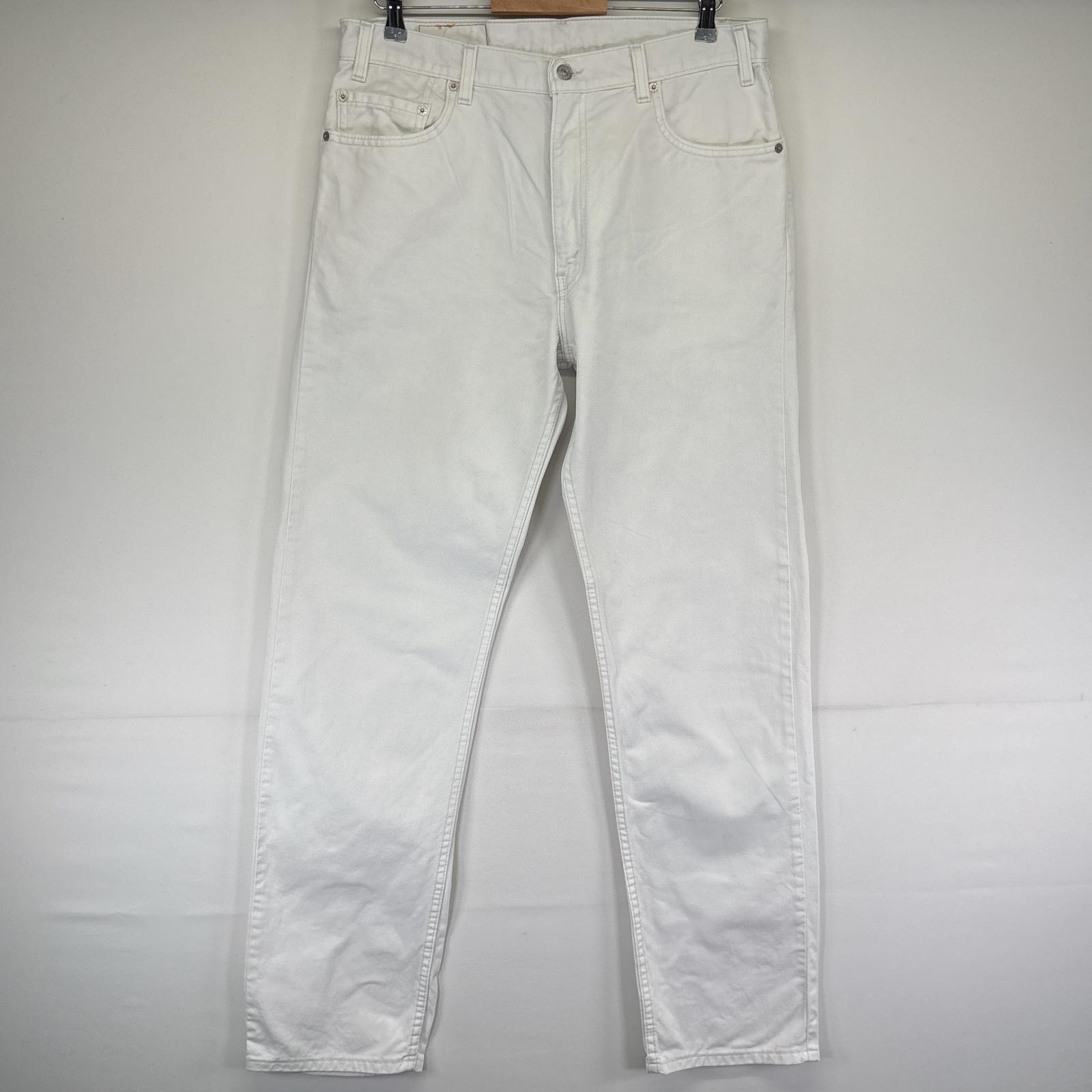 古着 USA製 デニムパンツ 505 ストレート ジーンズ ジーパン 5ポケット 長ズボン w36 L34 ホワイト メンズ 8,613円
