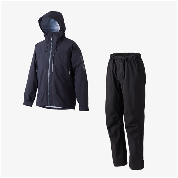 リバレイ レインウェア 7713 RBB タイドゲームレインスーツ ブラック M (24年春夏モデル)